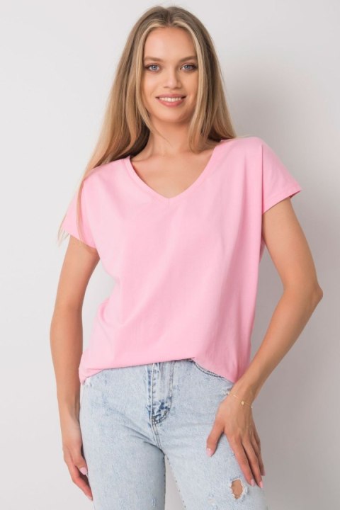 T-shirt Damski Model RV-TS-4832.02P Pink - BFG T-shirt Damski Model RV-TS-4832.02P Pink - BFG
