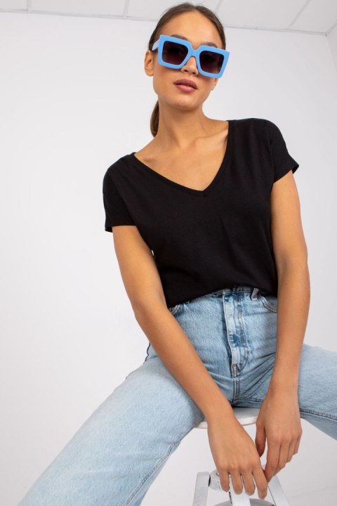 T-shirt Damski Model RV-TS-4832.12P Black - BFG T-shirt Damski Model RV-TS-4832.12P Black - BFG