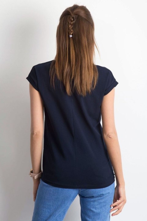 T-shirt Damski Model RV-TS-4839.10P Navy - BFG T-shirt Damski Model RV-TS-4839.10P Navy - BFG