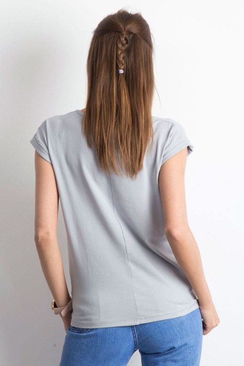 T-shirt Damski Model RV-TS-4839.36P Light Grey - BFG T-shirt Damski Model RV-TS-4839.36P Light Grey - BFG