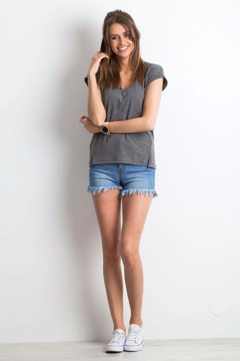 T-shirt Damski Model RV-TS-4839.62P Dark Grey - BFG T-shirt Damski Model RV-TS-4839.62P Dark Grey - BFG