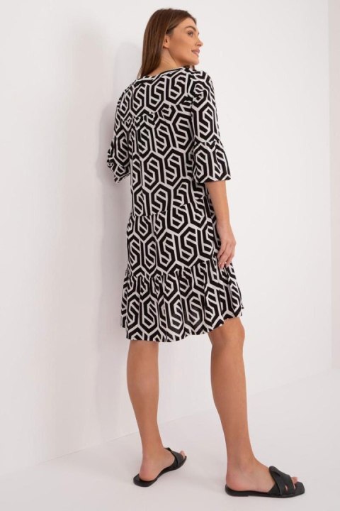 Sukienka Model D73771M30214K Black/White - Sublevel Sukienka Model D73771M30214K Black/White - Sublevel