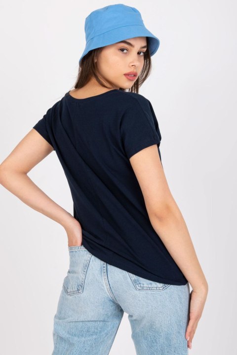 T-shirt Damski Model RV-TS-4832.42P Navy - BFG T-shirt Damski Model RV-TS-4832.42P Navy - BFG