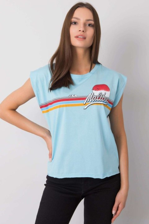 Tshirt Damski Model FA-BZ-7139.73P Light Blue - Fancy Tshirt Damski Model FA-BZ-7139.73P Light Blue - Fancy