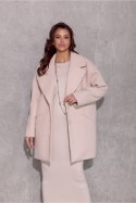 Płaszcz Damski Model Betty BEJ PLA0040 Light Beige - Roco Fashion