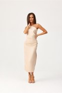 Sukienka Model Celine BEZ SUK0411 Beige - Roco Fashion