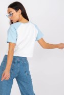 T-shirt Damski Model FA-TS-7708.44 White/Blue - Fancy