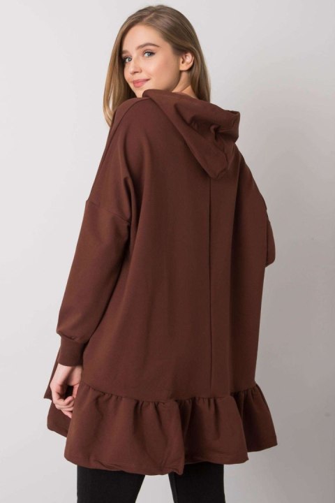 Tunika Model FA-TU-7369.41X Dark Brown - Fancy Tunika Model FA-TU-7369.41X Dark Brown - Fancy