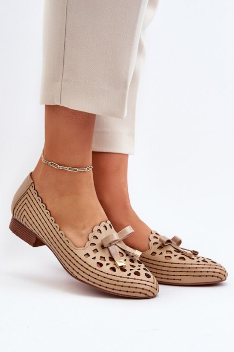 Baleriny Model Nestavia ASA222-1 Beige - Step in style Baleriny Model Nestavia ASA222-1 Beige - Step in style