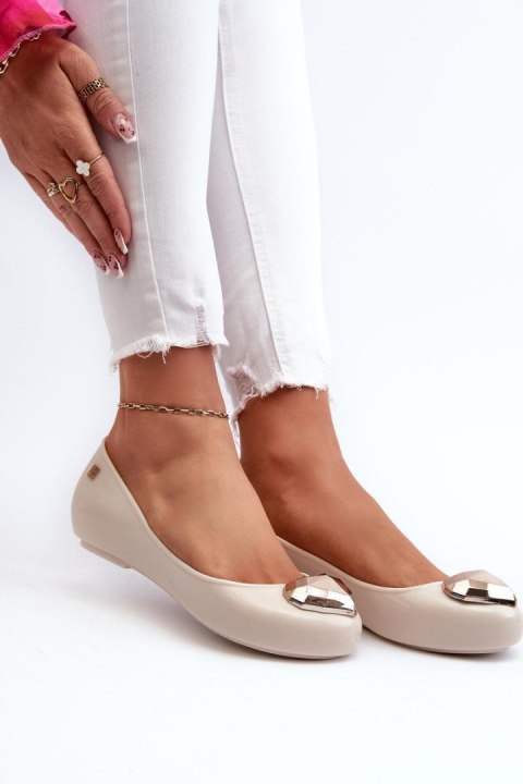 Baleriny Model Zaxy NN285009 Light Beige - Step in style Baleriny Model Zaxy NN285009 Light Beige - Step in style