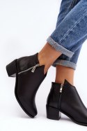 Botki Model Annaja 4111-M Black - Step in style