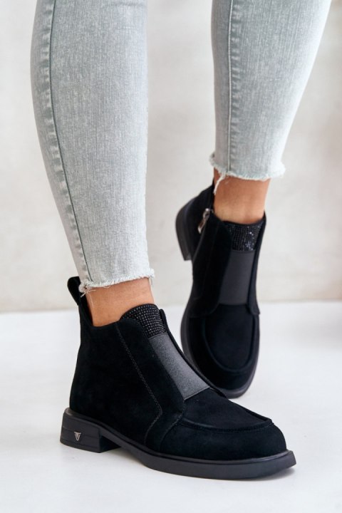 Botki Model DA JC42-23 Black - Step in style Botki Model DA JC42-23 Black - Step in style