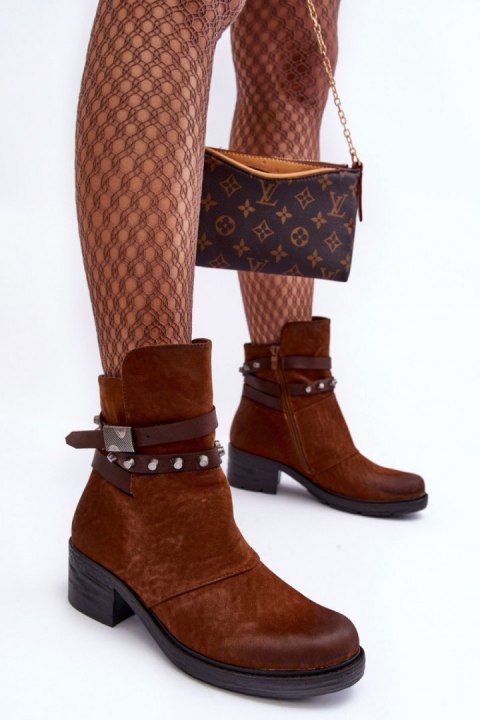 Botki Model Effie ST-69 Camel - Step in style Botki Model Effie ST-69 Camel - Step in style