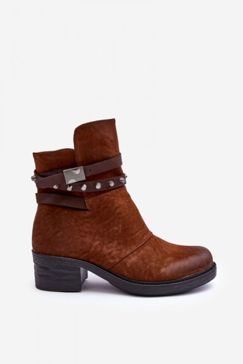 Botki Model Effie ST-69 Camel - Step in style Botki Model Effie ST-69 Camel - Step in style