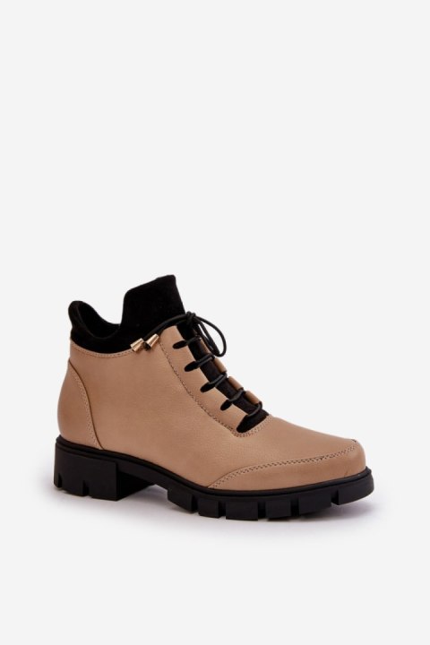Botki Model Erisabelle RMR23123-12 Beige - Step in style Botki Model Erisabelle RMR23123-12 Beige - Step in style