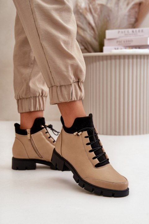 Botki Model Erisabelle RMR23123-12 Beige - Step in style Botki Model Erisabelle RMR23123-12 Beige - Step in style