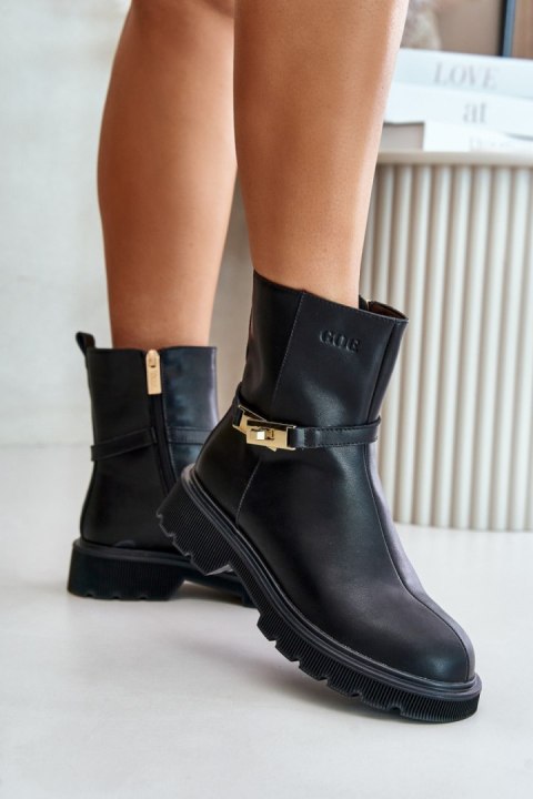 Botki Model Goe OO2N4150 Black - Step in style Botki Model Goe OO2N4150 Black - Step in style