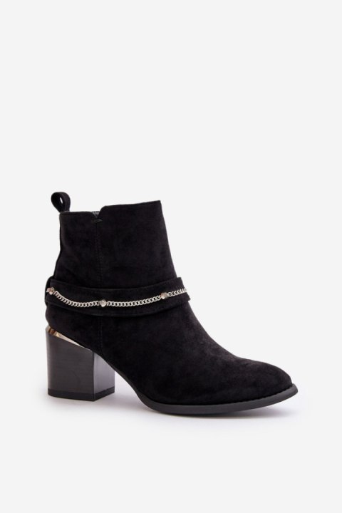 Botki Model Hanalen NS356 Black - Step in style Botki Model Hanalen NS356 Black - Step in style
