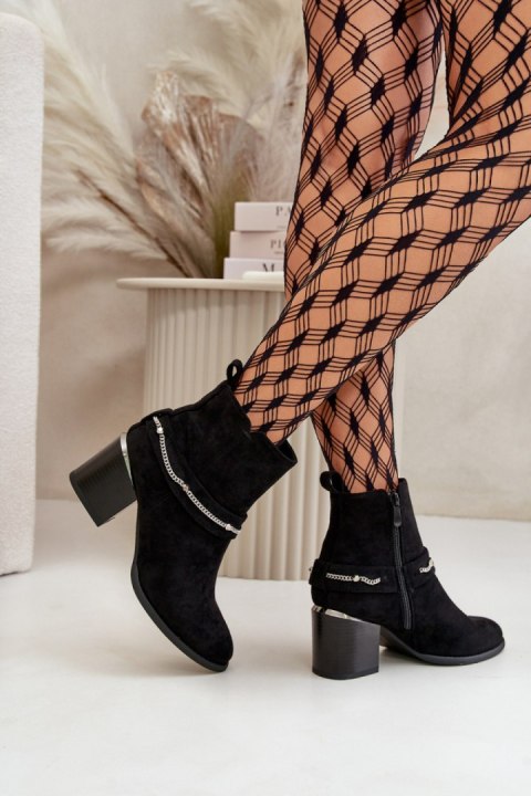Botki Model Hanalen NS356 Black - Step in style Botki Model Hanalen NS356 Black - Step in style