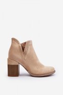 Botki Model Jolnima A5729-39 Light Beige - Step in style