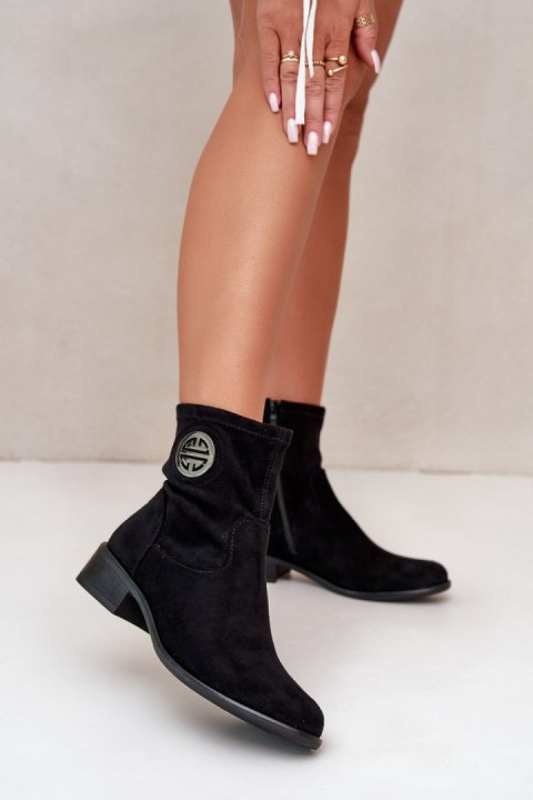 Botki Model Lerioria ASA198-28 Black - Step in style Botki Model Lerioria ASA198-28 Black - Step in style
