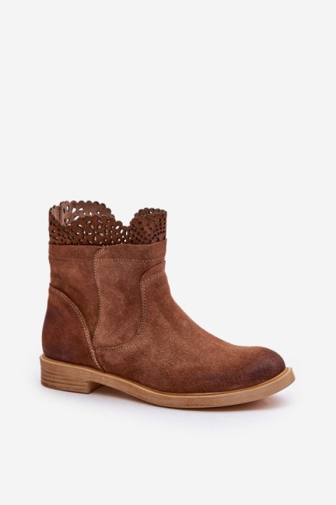 Botki Model Lewski 3624 Brown - Step in style Botki Model Lewski 3624 Brown - Step in style