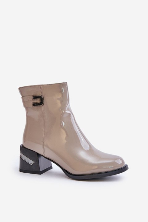Botki Model MR880-093 Grey - Step in style Botki Model MR880-093 Grey - Step in style