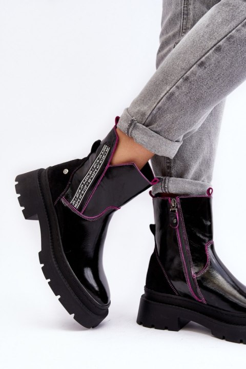 Botki Model Maciejka 06236-15 Black - Step in style Botki Model Maciejka 06236-15 Black - Step in style