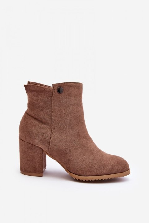 Botki Model Selela 23ZSSQ6936-11 Brown - Step in style Botki Model Selela 23ZSSQ6936-11 Brown - Step in style