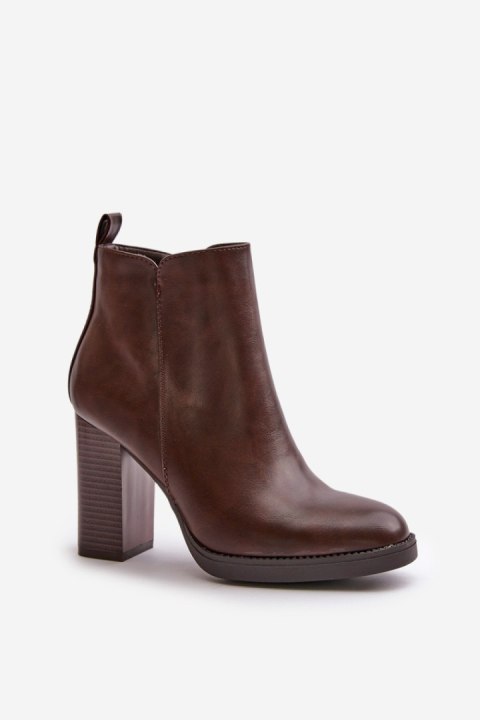 Botki Model Teresine UK155 Brown - Step in style Botki Model Teresine UK155 Brown - Step in style