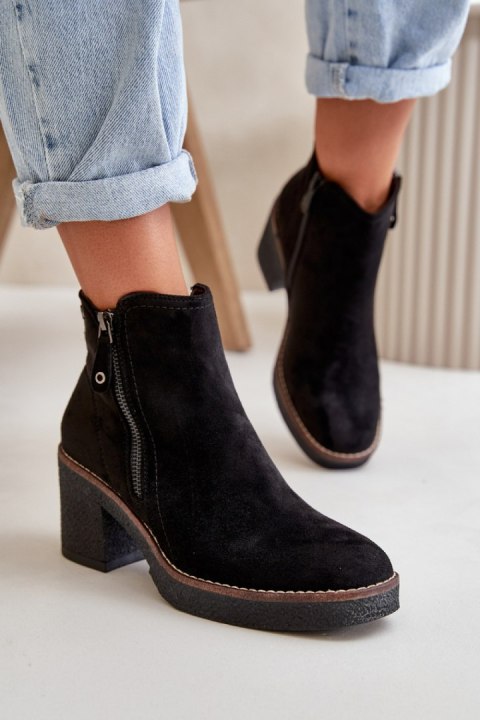 Botki Model Velarilla KE221 Black - Step in style Botki Model Velarilla KE221 Black - Step in style