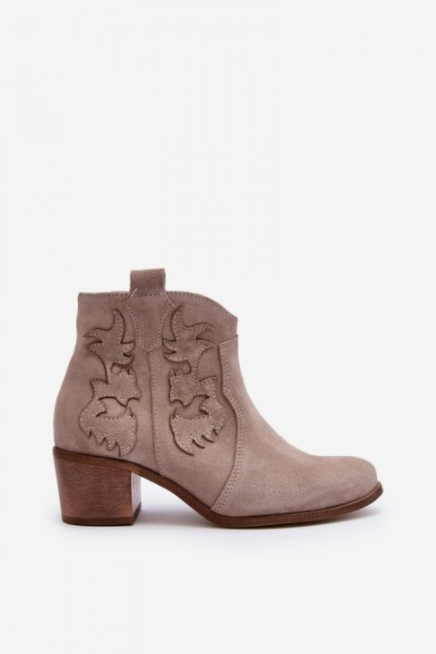 Botki Model Zazoo 3426 Cappuccino - Step in style Botki Model Zazoo 3426 Cappuccino - Step in style