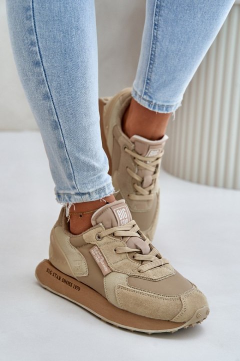 Buty Sportowe Model Big Star OO274564 Hi-Polly System Beige - Step in style Buty Sportowe Model Big Star OO274564 Hi-Polly System Beige - Step in style