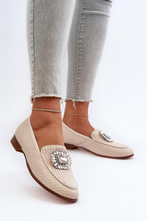 Mokasyny Model DA MR38-676 Beige - Step in style Mokasyny Model DA MR38-676 Beige - Step in style