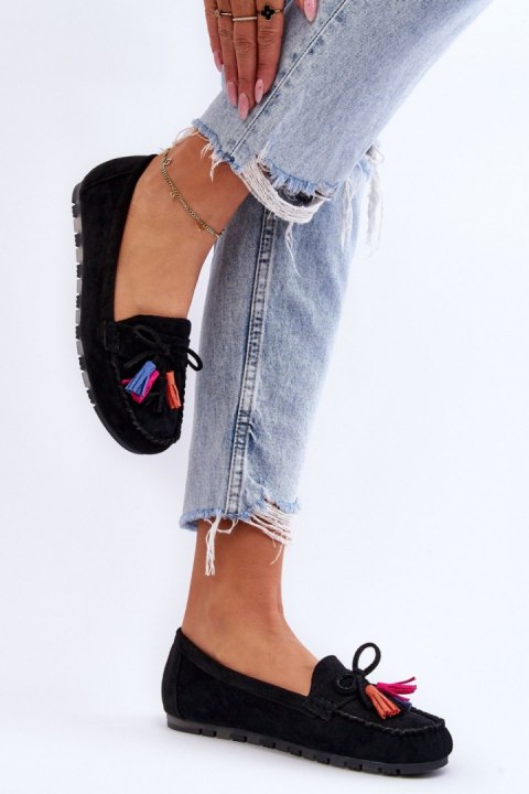 Mokasyny Model Dorine GS37 Black - Step in style Mokasyny Model Dorine GS37 Black - Step in style