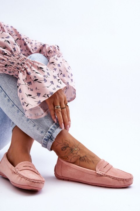 Mokasyny Model Lenvie FT245 Light Pink - Step in style Mokasyny Model Lenvie FT245 Light Pink - Step in style
