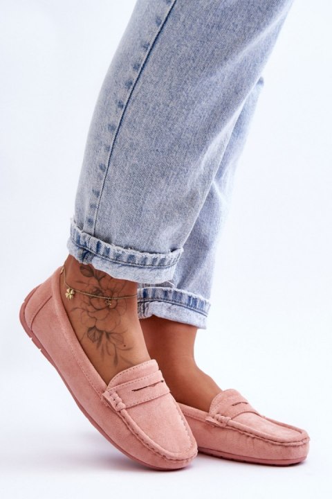 Mokasyny Model Lenvie FT245 Light Pink - Step in style Mokasyny Model Lenvie FT245 Light Pink - Step in style