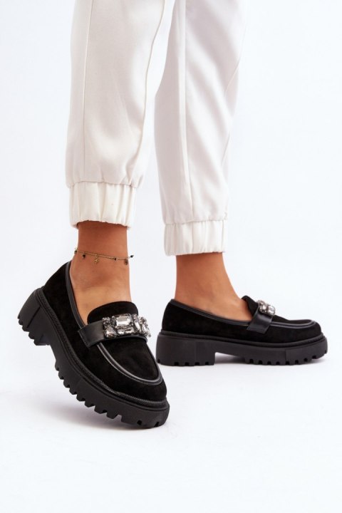 Mokasyny Model Nancille H8-318 Black - Step in style Mokasyny Model Nancille H8-318 Black - Step in style