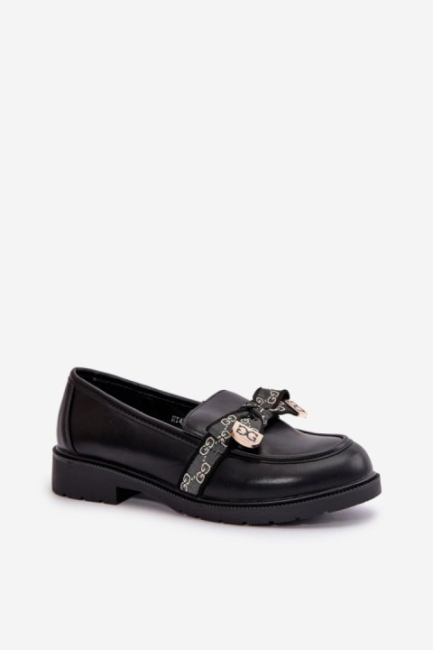 Mokasyny Model S.Barski HY42-331 Black - Step in style Mokasyny Model S.Barski HY42-331 Black - Step in style