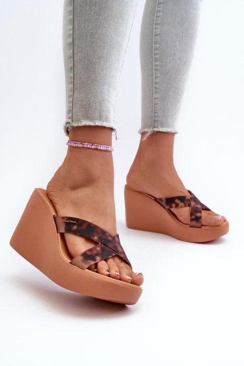 Sandał Klapki Model 83520 Ipanema High Fashion Slide Fem Brown - Step in style Sandał Klapki Model 83520 Ipanema High Fashion Slide Fem Brown - Step in style