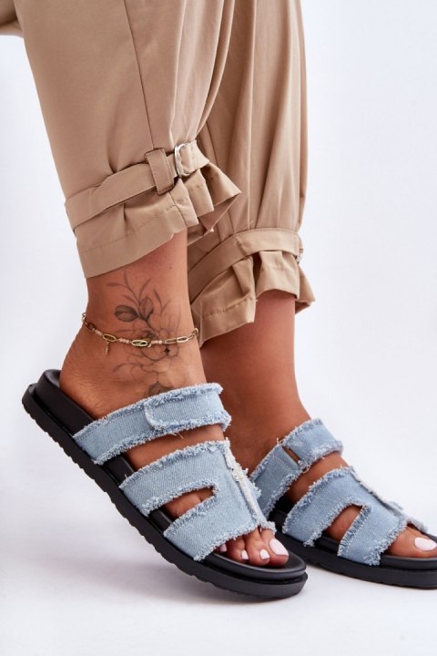 Sandał Klapki Model Lamirose H8-523 Blue - Step in style Sandał Klapki Model Lamirose H8-523 Blue - Step in style
