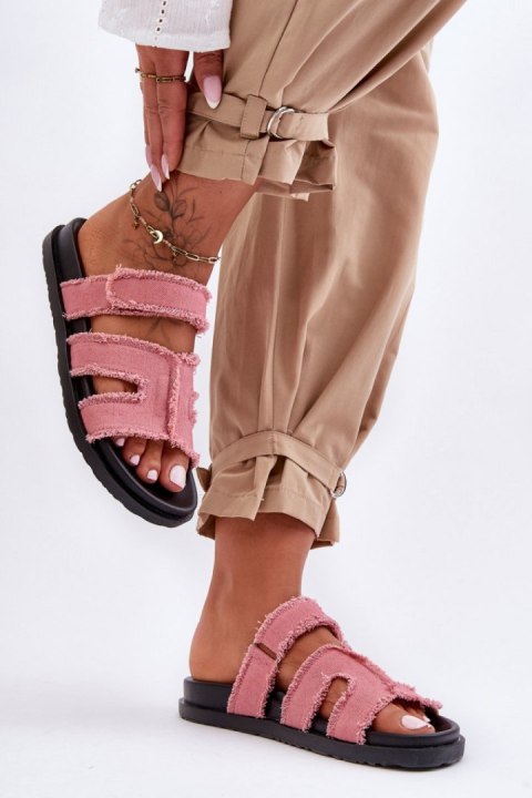 Sandał Klapki Model Lamirose H8-523 Pink - Step in style Sandał Klapki Model Lamirose H8-523 Pink - Step in style