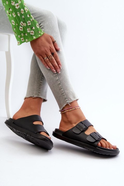 Sandał Klapki Modeli Big Star NN274A750 Black - Step in style Sandał Klapki Modeli Big Star NN274A750 Black - Step in style