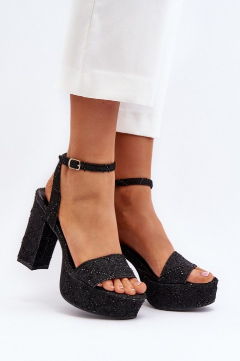 Sandały Model Acrana JA-49 Black - Step in style Sandały Model Acrana JA-49 Black - Step in style