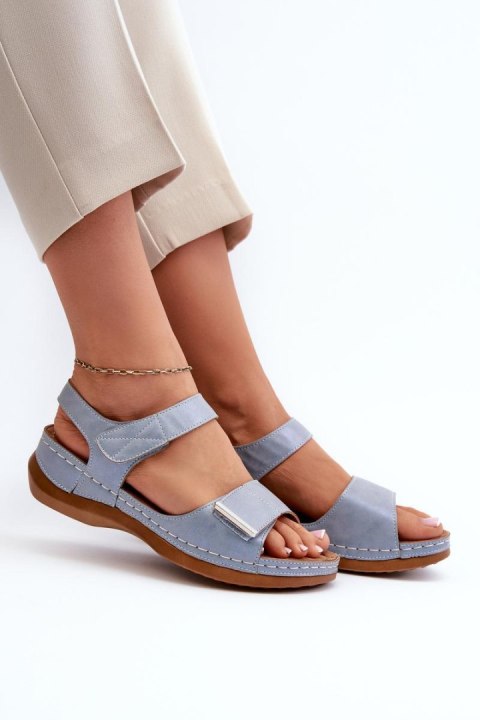 Sandały Model Iphiope 22SD98-0146 Blue - Step in style Sandały Model Iphiope 22SD98-0146 Blue - Step in style