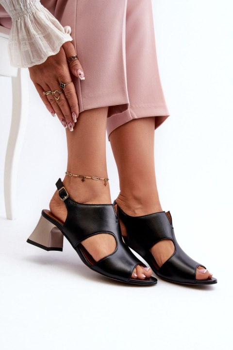Sandały Model Maciejka 06566-01 Black - Step in style Sandały Model Maciejka 06566-01 Black - Step in style
