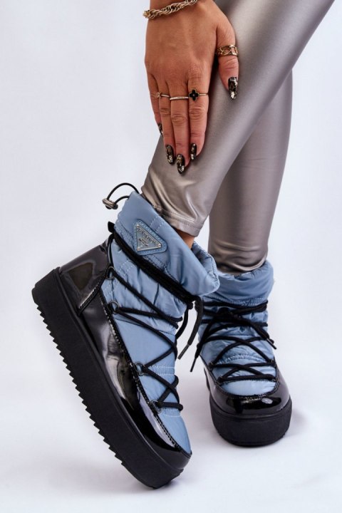 Śniegowce Model Carrios HY845-6 Blue - Step in style Śniegowce Model Carrios HY845-6 Blue - Step in style