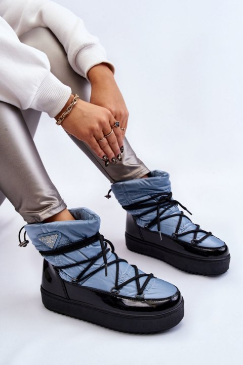 Śniegowce Model Carrios HY845-6 Blue - Step in style Śniegowce Model Carrios HY845-6 Blue - Step in style