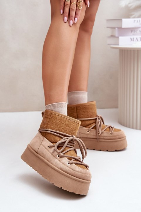 Śniegowce Model Mavora HY868-63 Brown - Step in style Śniegowce Model Mavora HY868-63 Brown - Step in style