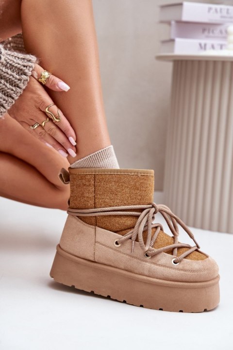 Śniegowce Model Mavora HY868-63 Brown - Step in style Śniegowce Model Mavora HY868-63 Brown - Step in style